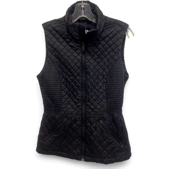 The North Face Quilted Zip Vest with elastic waistband and zipper pockets size M - Picture 1 of 15
